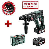 Перфоратор ак. Metabo KH 18 LTX 24 2 ак. 5,2 Ач + ПОДАРУНОК Круг алмазний по металу KONA FLEX 125 мм