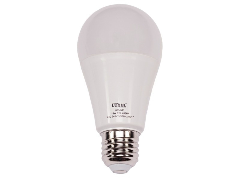 Лампа LED А60 15w E27 3000K (065-HE) LUXEL
