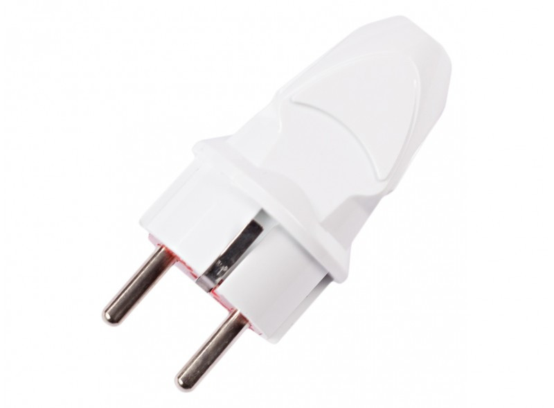 Вилка із заземленням пряма 1002 LUXEL, фото 1