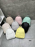 Лимонний - молодіжний жіночий рюкзак на 2 окремих відділення на блискавці, можна носити сумкою (0403), фото 3