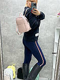 Лимонний - молодіжний жіночий рюкзак на 2 окремих відділення на блискавці, можна носити сумкою (0403), фото 5