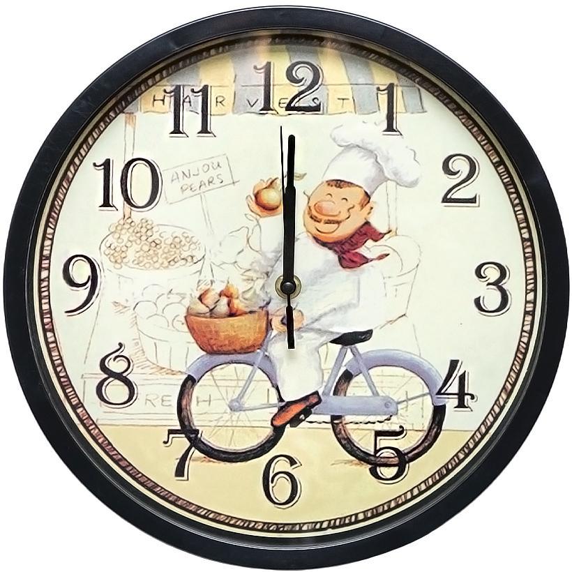 Настінний годинник Х2-42 "Шеф-Кухар" 29,5*4 см, фото 1