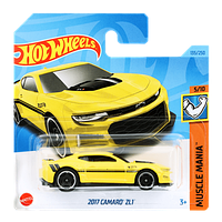 Машинка Базовая Hot Wheels 2017 Camaro ZL1 Muscle Mania 1:64 HKJ52 Yellow 1шт