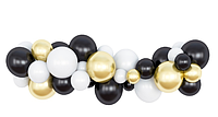 Набор воздушных шаров для гирлянды- арки Черный принц длина 1.5 м для оформления фотозоны комплект 34 шара