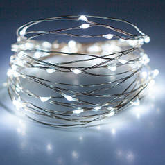 Світлодіодна гірлянда LED 5 метри - Холодний білий
