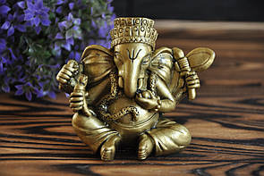 Керамічна статуетка ганеша, 9 х 9 х 4.5 см