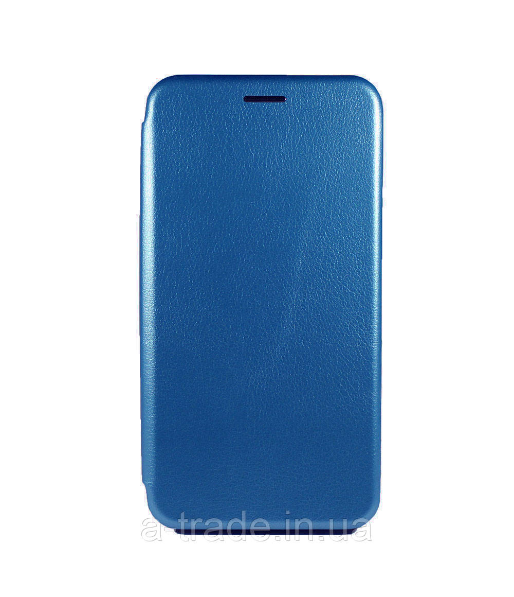 Чехол Premium Leather Case ZTE Blade А51(тех.пак.) (Синій)