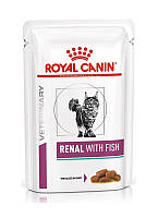 Влажный корм Royal Canin Renal Feline Fish для кошек с рыбой (кусочки в соусе) 85 г