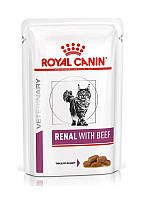 Влажный корм Royal Canin Renal Feline Beef для кошек с говядиной (кусочки в соусе) 85 г