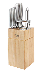 Набір кухонних ножів 7 предметів German Family GF-WK02 / Кухонні ножі на підставці