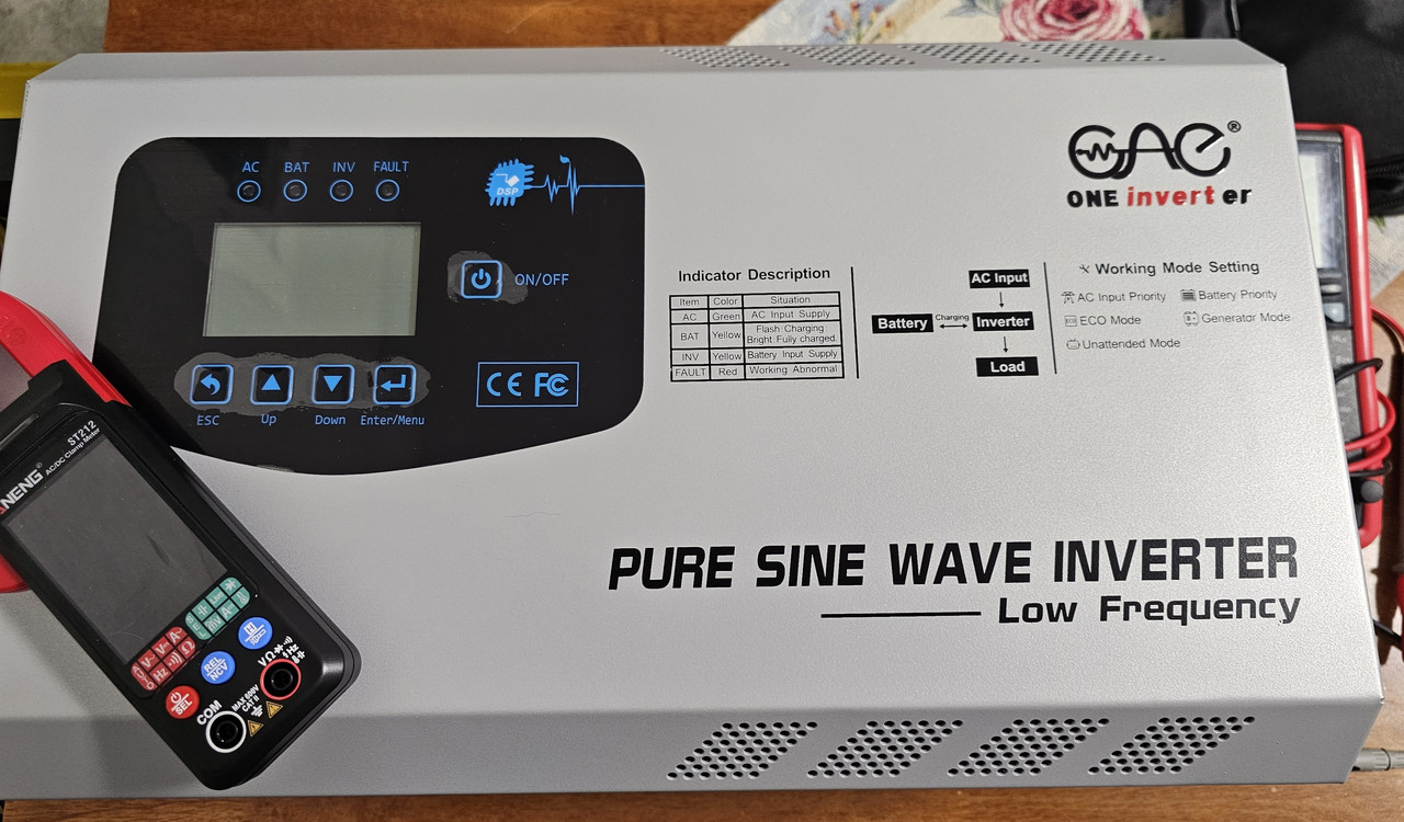 ДБЖ з правильною синусоїдою 12V 1000W , UPS інвертор ONE FT-10212