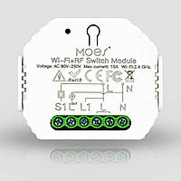 Одноканальне Wi-Fi + RF реле Moes MS-104