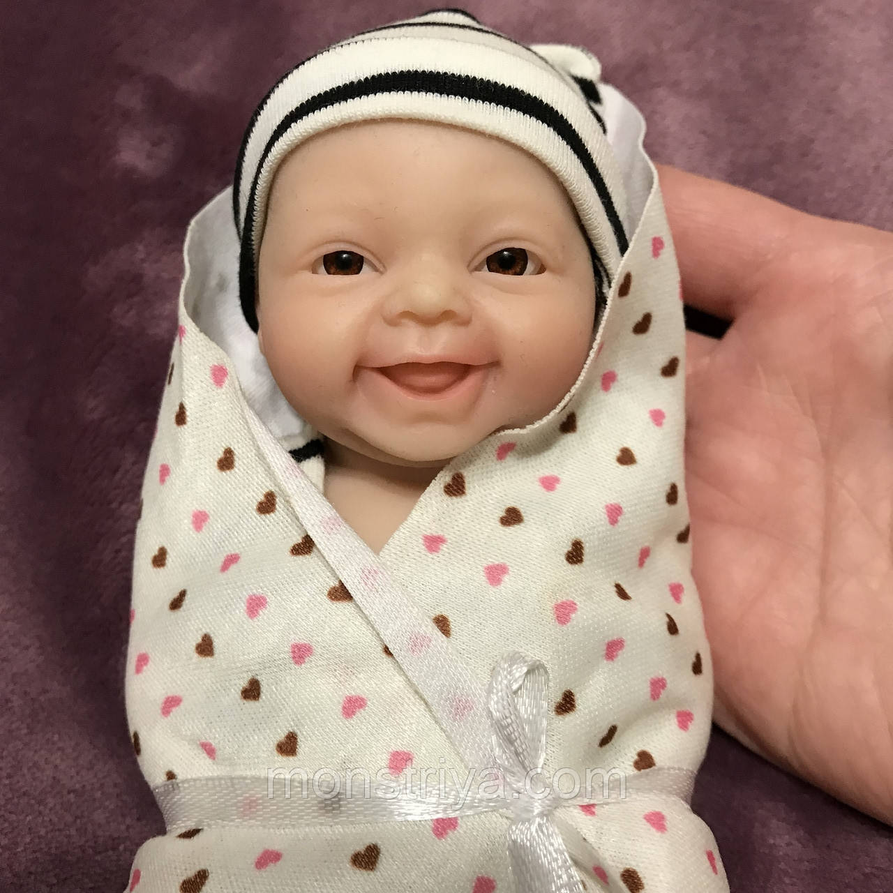 Антистрес! Реалістична мінілялька реборн із живого, литого силікону!, фото 1