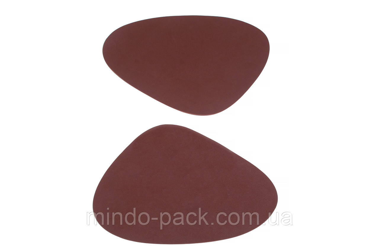 Сервірувальний килимок "Краплі" під тарілку (37 x43sм) (набір 2 шт). Бордовий, фото 1