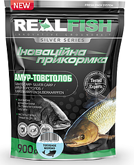 Підгодовування RealFish амур, товстолоб топлене молоко 900г