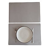 Кожана підкладка на стіл набір (30 х45sм) 2шт. (набір 2 шт, 7 кольорів), фото 9