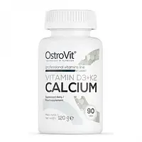 Витамин Д3 + К2 + кальций OstroVit Vitamin D3 + K2 CALCIUM 90 tabs