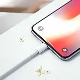 Кабель USB для зарядки телефонів iPhone білий iOS швидка зарядка, фото 2