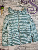 Дитяча куртка Next для дівчинки єврозима колір морської хвилі Розмір 164