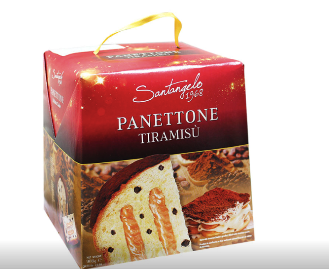 Панетоне Panettone Santangelo al Tiramisu з кремом тірамісу, 908 г.