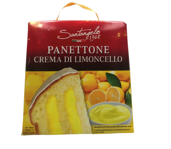 Панетоне Panettone Santangelo alla Crema di Limoncello з лимонним кремом, 908 г., фото 1