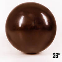 Латексный воздушный шар-гигант без рисунка Show Шоколад, 36" 90 см