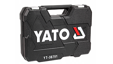 Набір інструментів торцеві ключі Yato 1/2" 1/4" YT-38791 108 ел., фото 3