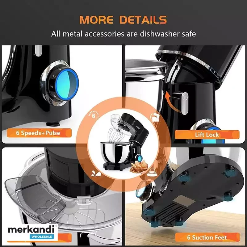 Купить Кухонный комбайн для теста, Тестомесы планетарные на 1500вт ...