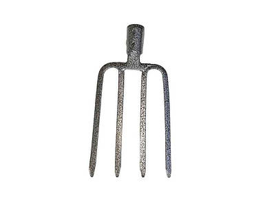 Вила копальні сталеві плоскі посилені 4 зуба L=250х180мм, порошкова фарба ТМ УКРАЇНА FG