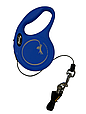 Повідець-рулетка Flexi для собак New Classic трос синя розмір XS 3 м/ 8 кг, фото 2