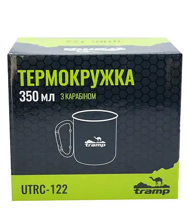 Термокухоль з карабіном Tramp UTRC-122, 350 мл (Olive), фото 3
