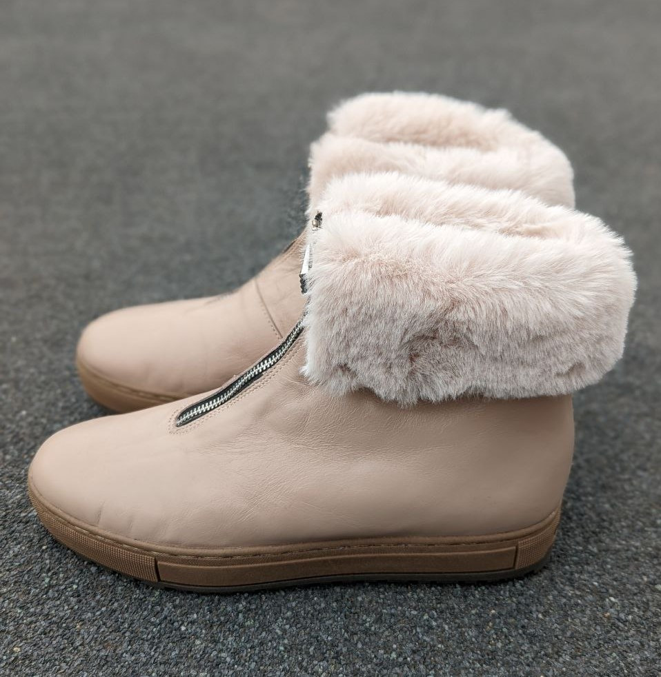 STTOPA зима. Висота 17 см. Розміри 41-43. Черевики великих розмірів шкіряні. 221-4143 Бежеві, фото 1