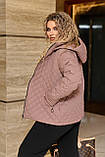 Фантастична коротка жіноча куртка наповнювач синтепон 150 розміри батал, фото 7