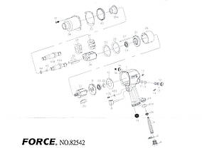 Жало для пневмогайковерта (82542) (82542-43A Force)