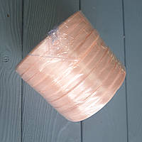 Стрічка атласна персикова 0,6 см — 33 м