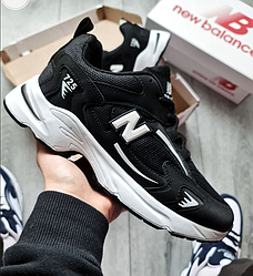 Чоловічі кросівки New Balance 725 Black Взуття Нью Беланс чорно білі замш нейлон весна літо