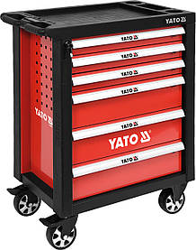 Шафа для інструментів, на колесах, 6 ящиками, 975x 765x 465 мм, YT-55299 YATO