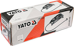 Насос ножний з манометром, YT-7349 YATO, фото 2