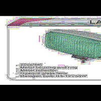 Фары дополнительные DLAA 1030 E-RY хром/H3-12V-55W/163*88mm