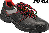 Туфли рабочие кожаные с полиуретановой подошвой модель PIURA, разм. 43, YT-80556 YATO
