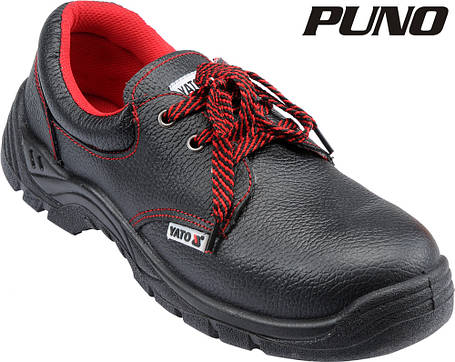 Туфлі робочі шкіряні з поліуретановою підошвою "PUNO", раз м. 41, YT-80523 YATO, фото 2