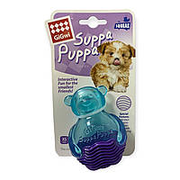 Игрушка для собак GiGwi Suppa Puppa Мишка с пищалкой резина 9 см 75035