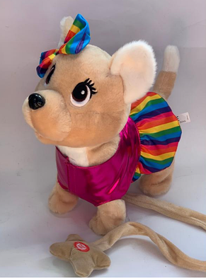 Іграшка Собачка Чихуахуа на повідці співає 2 мови, фото 3