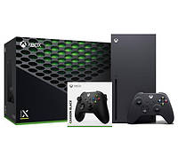 Стаціонарна ігрова приставка Microsoft Xbox Series X 1TB + Додатковий геймпад Wireless Controller Carbon Black