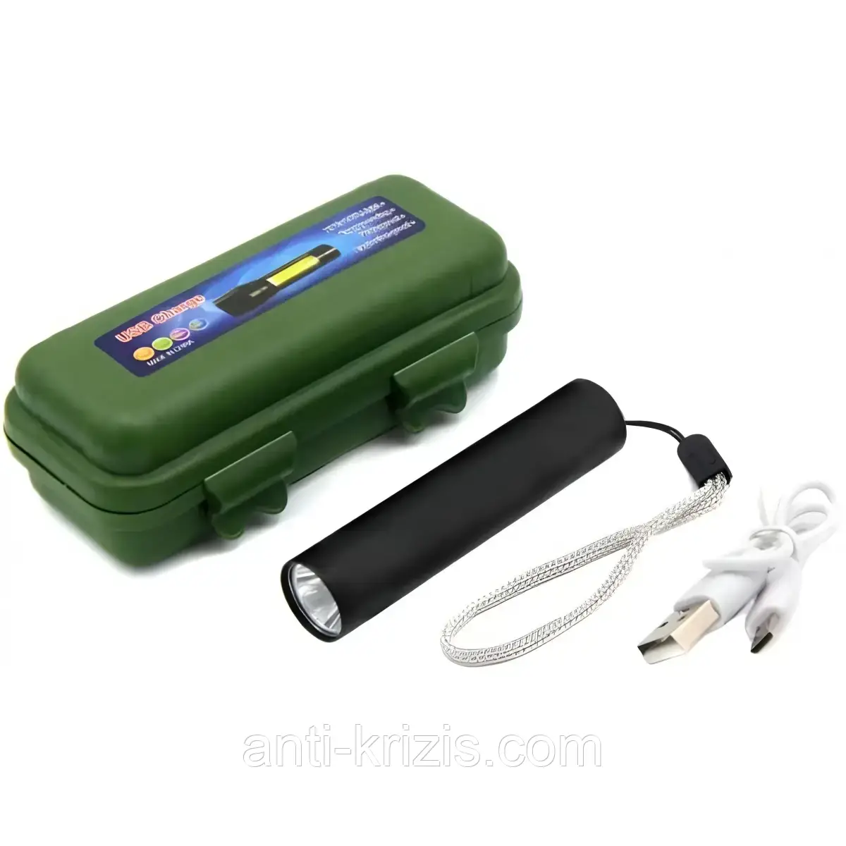 Надяскравий мініатюрний акумуляторний ліхтар BL-41001/510 у кейсі XPE+COB