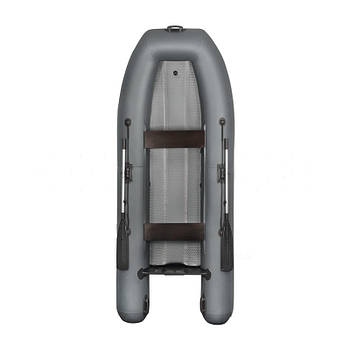 Надувний човен Parsun 300 сірий із суцільним аердеком на днищі