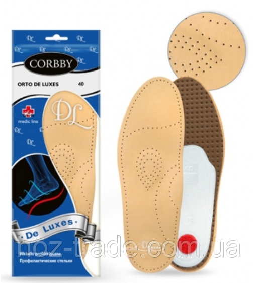 Устілки ортопедичні для взуття Corbby Ortro De Luxes 36-46рр