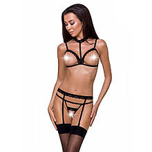 Трусики-стрепи Passion Exclusive SHELLY THONG S/M, black