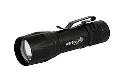 Фонтар з регулюванням фокусу WERTVOLL 3 режиму LED/COB LED Liion 800 mAh/t 8000 K/300 lum AL 91x26 мм RX-8003