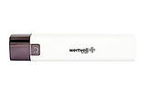 Фонтар WERTVOLL 3 режиму LED Li-ion 1200 mAh/t 7000 K/80 lum powerbank ABS 122x25 мм WHITE RX-8001, фото 3